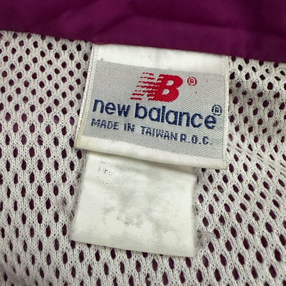 VTG 80s New Balance Vibrant Colorful Hooded full Zip Windbreaker track jacket - Picture 9 of 11